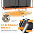 Load image into Gallery viewer, 8 x 14 Feet Rectangular Recreational Trampoline with Safety Enclosure Net and Ladder
