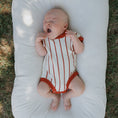 Load image into Gallery viewer, Knit Romper | Picnic Pinstripe
