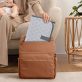 Load image into Gallery viewer, Compact Changing Pad in Grey Pattern
