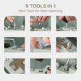 Load image into Gallery viewer, Busy Board Toy Truck Set for 3+ in Sage
