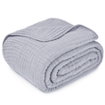 Load image into Gallery viewer, Adult Muslin Blanket in Heather
