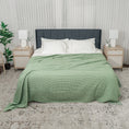 Load image into Gallery viewer, Adult Waffle Blankets in Sage
