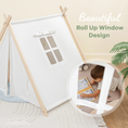 Load image into Gallery viewer, Kids Indoor Play Tent in Natural Wood

