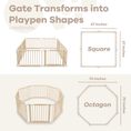 Load image into Gallery viewer, Playpen for Toddler and Babies in Natural Wood
