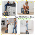 Load image into Gallery viewer, 2-Step Wooden Stool for Kids
