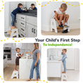 Load image into Gallery viewer, 2-Step Wooden Stool for Kids
