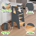 Load image into Gallery viewer, Adjustable Toddler Kitchen Tower with Safety Bars
