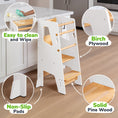 Load image into Gallery viewer, Adjustable Toddler Kitchen Tower with Safety Bars
