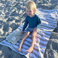 Load image into Gallery viewer, The Kenzie Beach Towel - Brush Stripes
