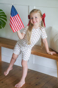 Load image into Gallery viewer, Red White & Blue Tulip 2pc Bamboo Pajamas
