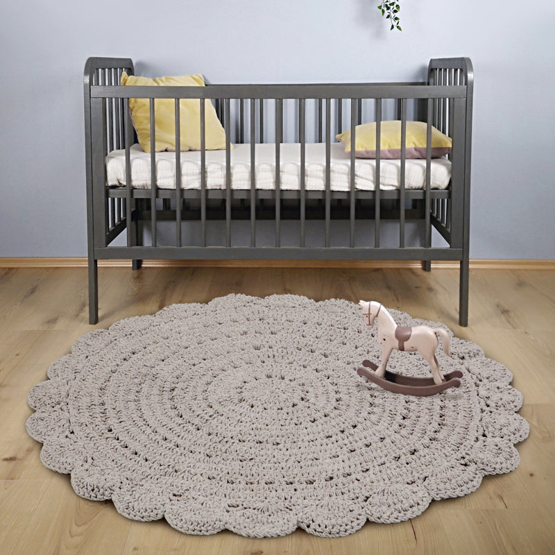 ALMA LINEN hand crochet children's rug