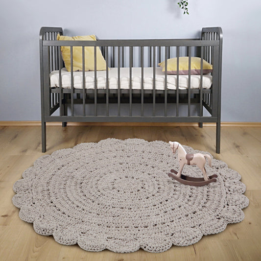 ALMA LINEN hand crochet children's rug