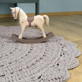 Load image into Gallery viewer, ALMA LINEN hand crochet children's rug
