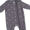 Load image into Gallery viewer, Lightning Bolt French Terry - Baseball Collar Button Up Romper
