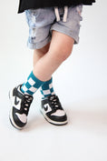 Load image into Gallery viewer, Teal Check
