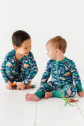 Load image into Gallery viewer, Bamboo One Piece Zip Pajama - Arlo Dino

