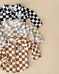 Load image into Gallery viewer, Cotton Shacket | Smiley Checkered Copper
