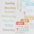 Load image into Gallery viewer, Days, Months, Seasons Flashcards and Magnets
