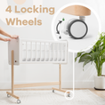 Load image into Gallery viewer, Wooden Bedside Bassinet Sleeper

