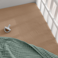 Load image into Gallery viewer, Muslin Fitted Bassinet Crib Sheet
