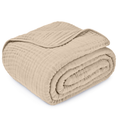 Load image into Gallery viewer, Adult Muslin Blanket in Sand
