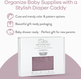 Load image into Gallery viewer, Rope Diaper Caddy in Mauve
