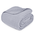 Load image into Gallery viewer, Adult Muslin Blanket in Heather

