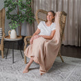 Load image into Gallery viewer, Adult Waffle Blankets in Blush
