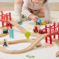 Load image into Gallery viewer, Tiny Land® Wooden Train Set for Children
