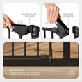 Load image into Gallery viewer, Baby Safety Gate in Black

