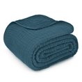Load image into Gallery viewer, Adult Muslin Blanket in Neptune

