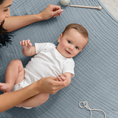 Load image into Gallery viewer, Baby Muslin Blanket in Pacific Blue
