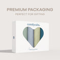 Load image into Gallery viewer, Muslin Swaddle Blankets in Sage, Pacific Blue, Fern, Neptune, 4 Pack
