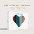Load image into Gallery viewer, Muslin Swaddle Blankets in Wine, Neptune, Fern, Caramel, 4 Pack

