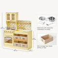 Load image into Gallery viewer, Tiny Land® Wooden Play Kitchen with Storage for Creative Toddlers

