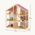 Load image into Gallery viewer, Tiny Land® Sweetwood Pegasus Dollhouse & Wooden Dollhouse Dolls
