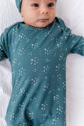Load image into Gallery viewer, Bamboo Knotted Baby Gown – Starlit Sky
