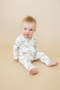 Load image into Gallery viewer, Snugglesaurus Bamboo Zippy Pajamas *9-12 months left
