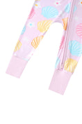 Load image into Gallery viewer, Posh TOT Pastel Seashell Bamboo Baby Convertible Zippy Romper
