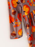 Load image into Gallery viewer, Fall Autumn Leaves Pine Cone Stripe Print Girls Dress
