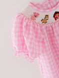 Load image into Gallery viewer, Farm Pink Smocking Embroidered Girls Dress
