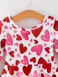 Load image into Gallery viewer, Toddler Girls Valentine Cute Pink Red Heart Print Dress
