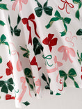 Load image into Gallery viewer, Girls Christmas Bow Print Dress
