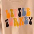 Load image into Gallery viewer, Baby Girls Fall “LITTLE TURKEY” Print Romper
