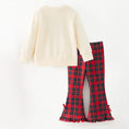 Load image into Gallery viewer, Girls Christmas Bow Applique Outfit Set

