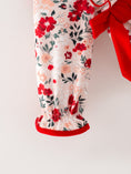 Load image into Gallery viewer, Fall Floral Baby Girl Romper Ruffle Bow Long Sleeve
