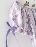 Load image into Gallery viewer, Fall Purple Floral Smocked Embroidered Girl Dress
