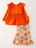 Load image into Gallery viewer, Girls Fall Pumpkin Print Set
