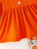 Load image into Gallery viewer, Girls Fall Pumpkin Print Set
