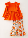 Load image into Gallery viewer, Girls Fall Pumpkin Print Set
